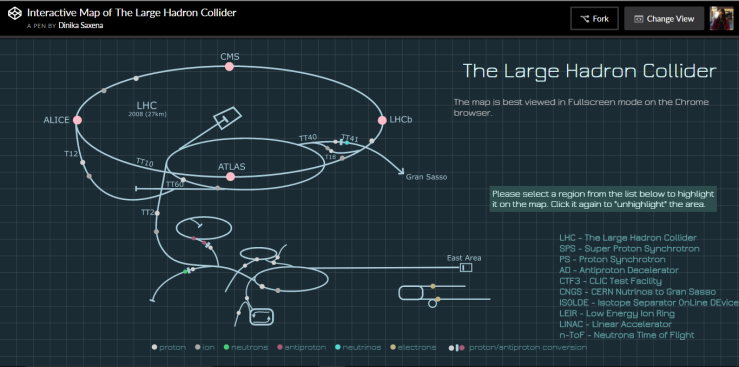 LHC Interactive map